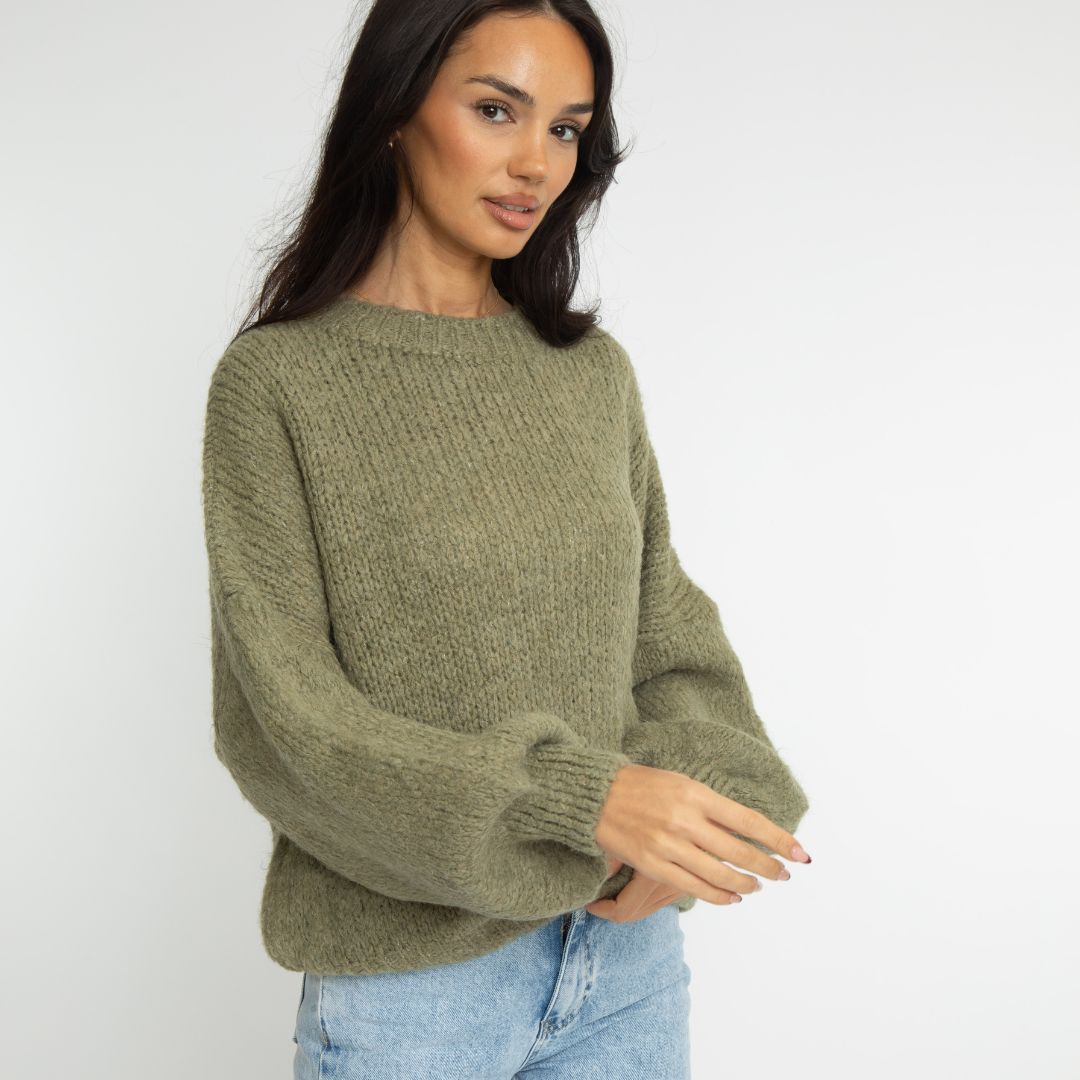 Osnovni Oversize Pleteni Pulover