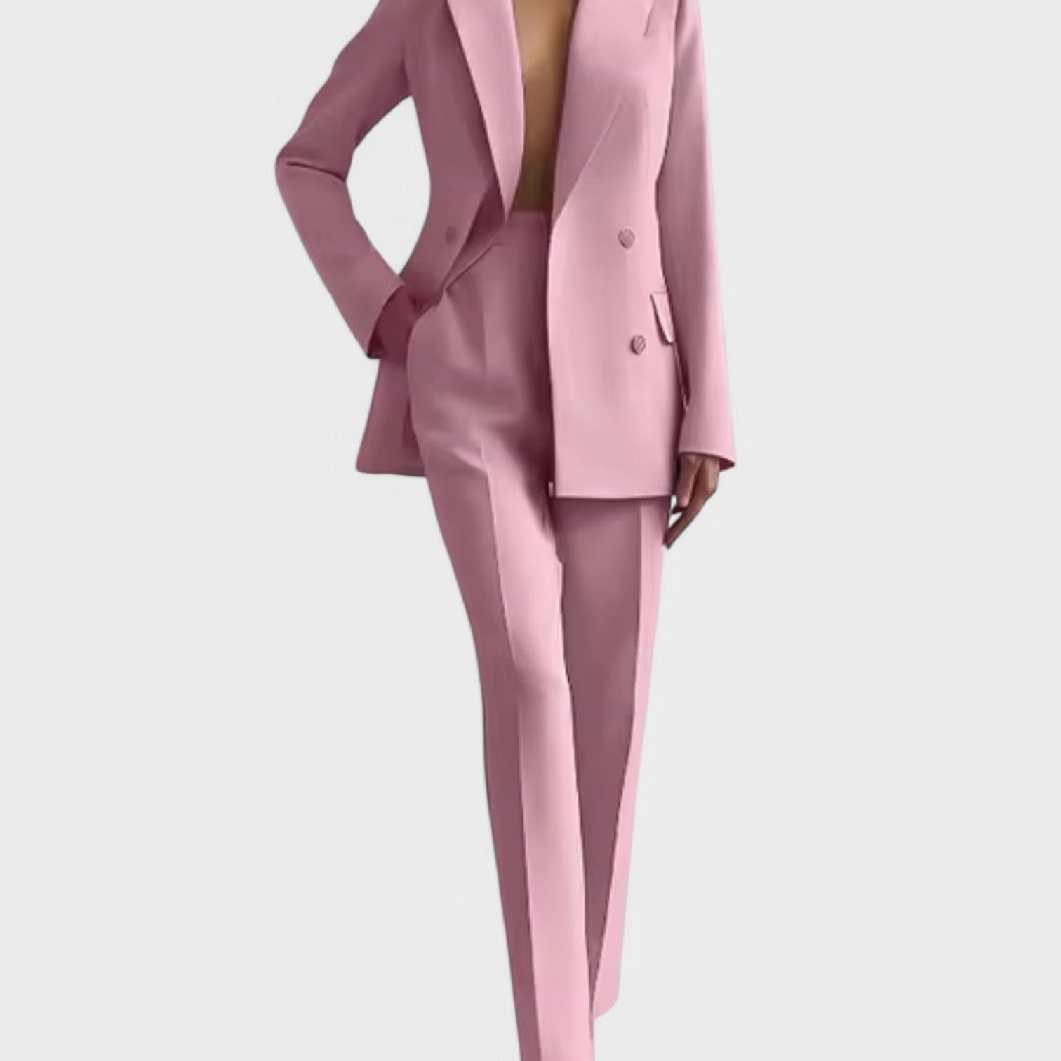 Olívia – Elegantni komplet sa blejzerom i pantalonama