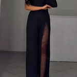 Artemis – Elegantni kombinezon širokih nogavica na jedno rame