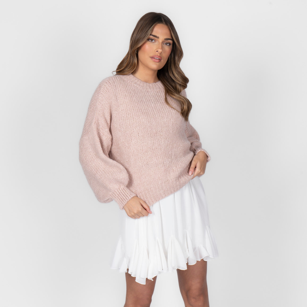 Osnovni Oversize Pleteni Pulover