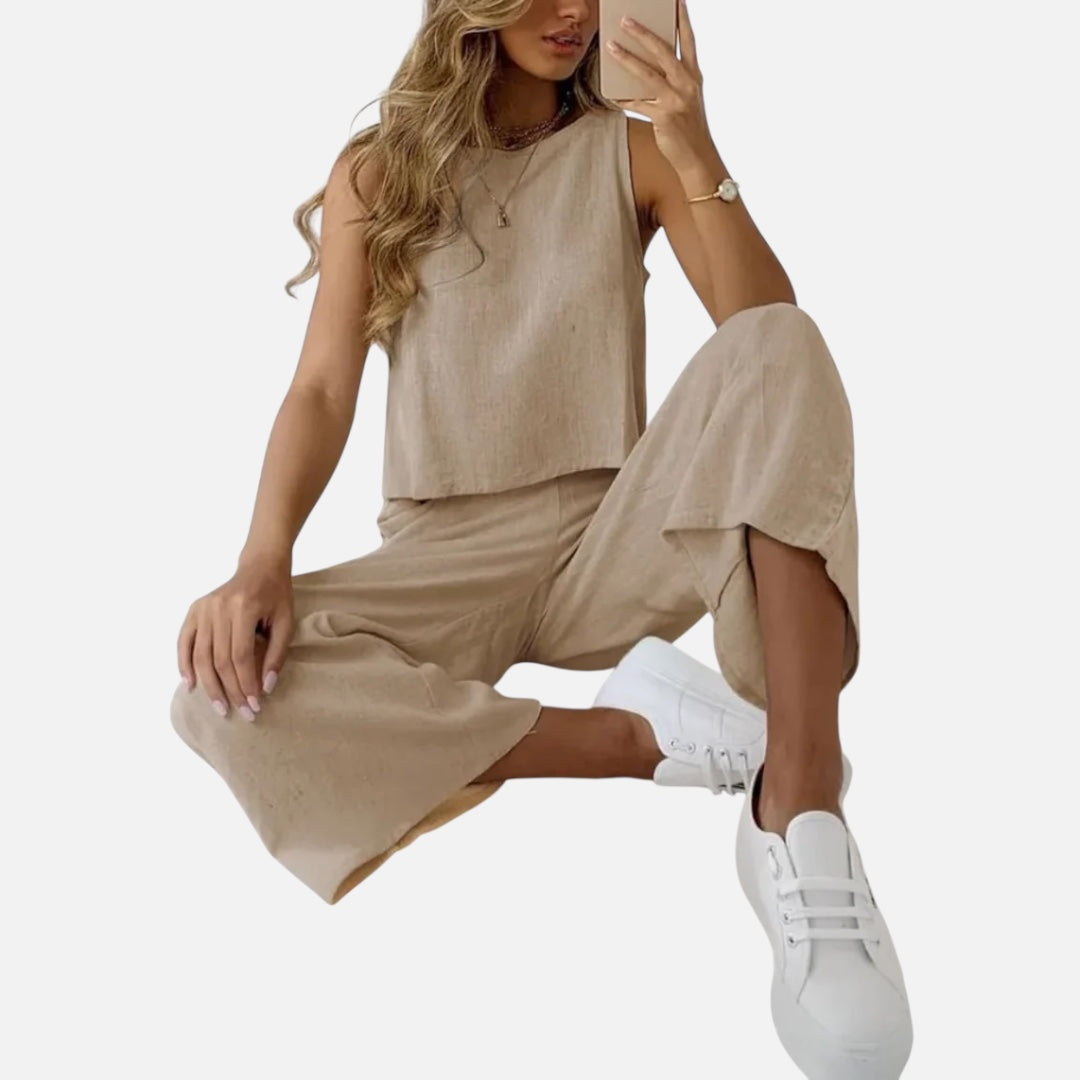 Sia – Dvobojni letnji komplet sa topom i pantalonama