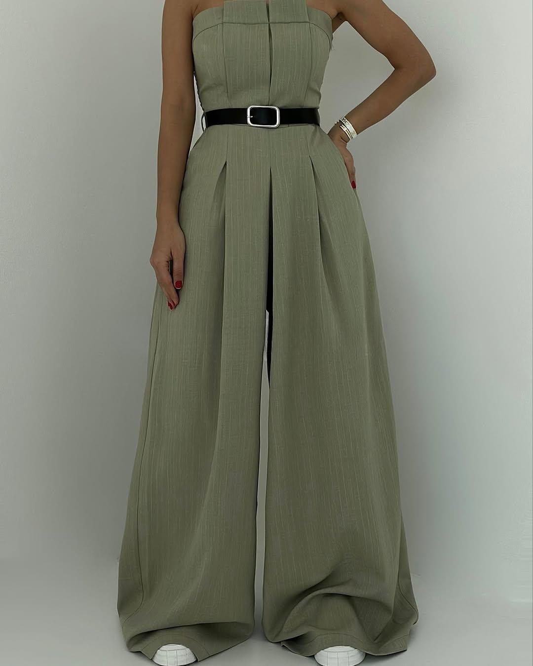 Julia – Elegantni trodelni komplet sa topom, pantalonama i jaknom