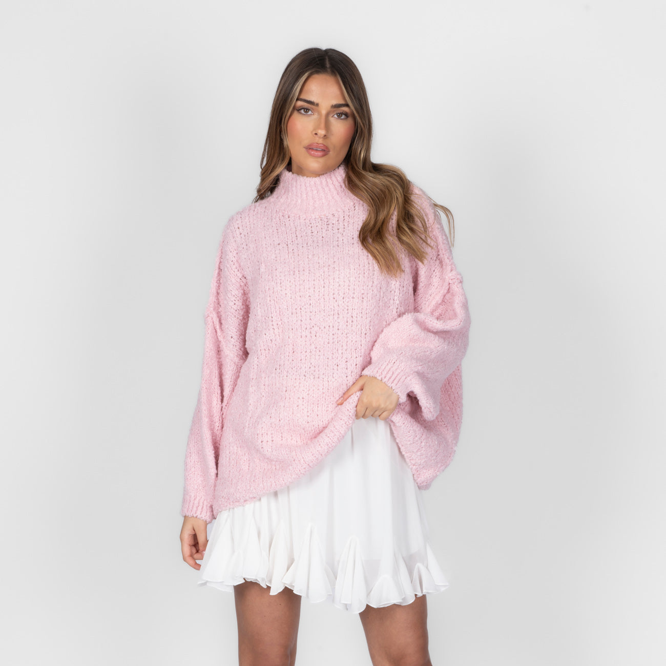 Bouclé Oversize Pulover "CasualCozy"