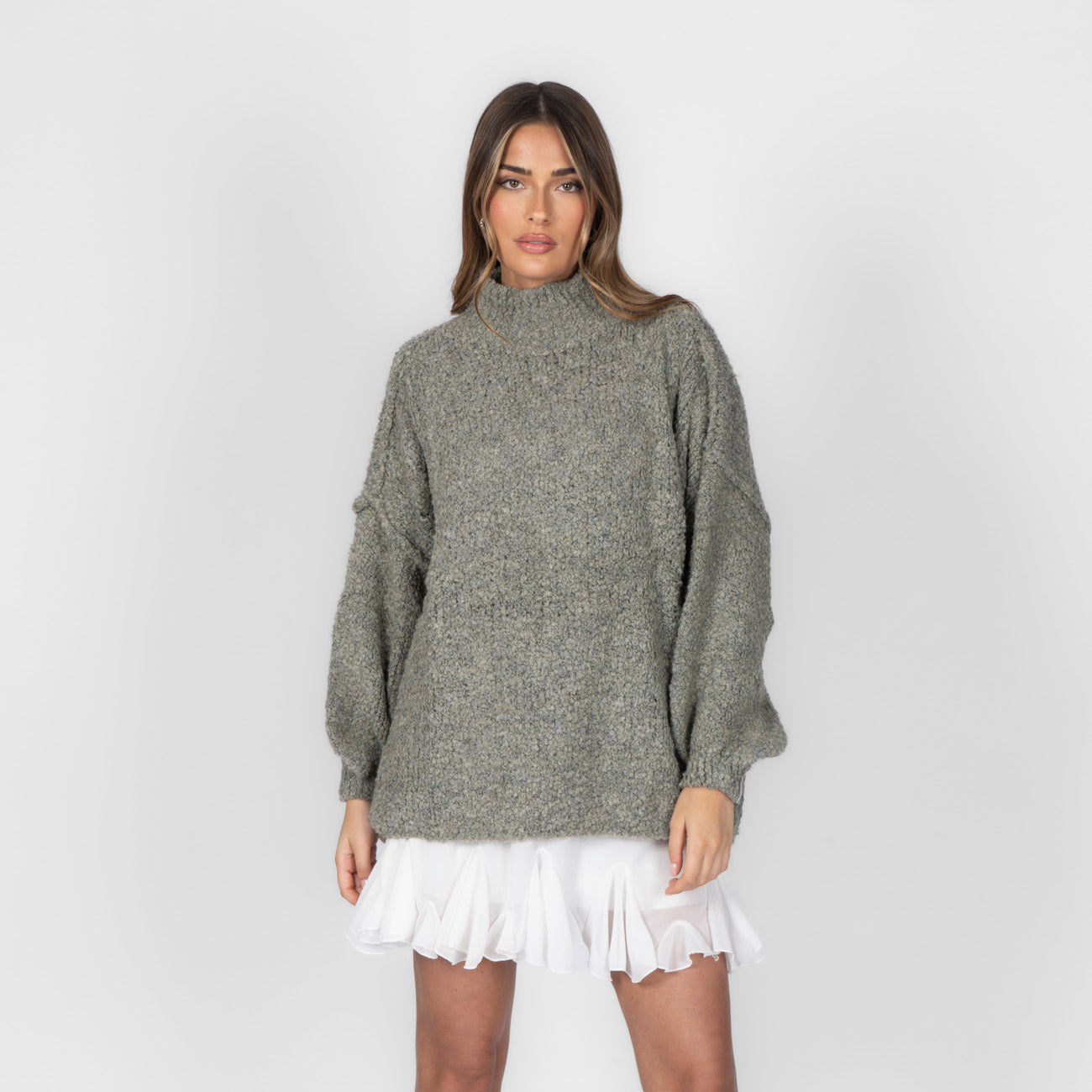 Bouclé Oversize Pulover "CasualCozy"