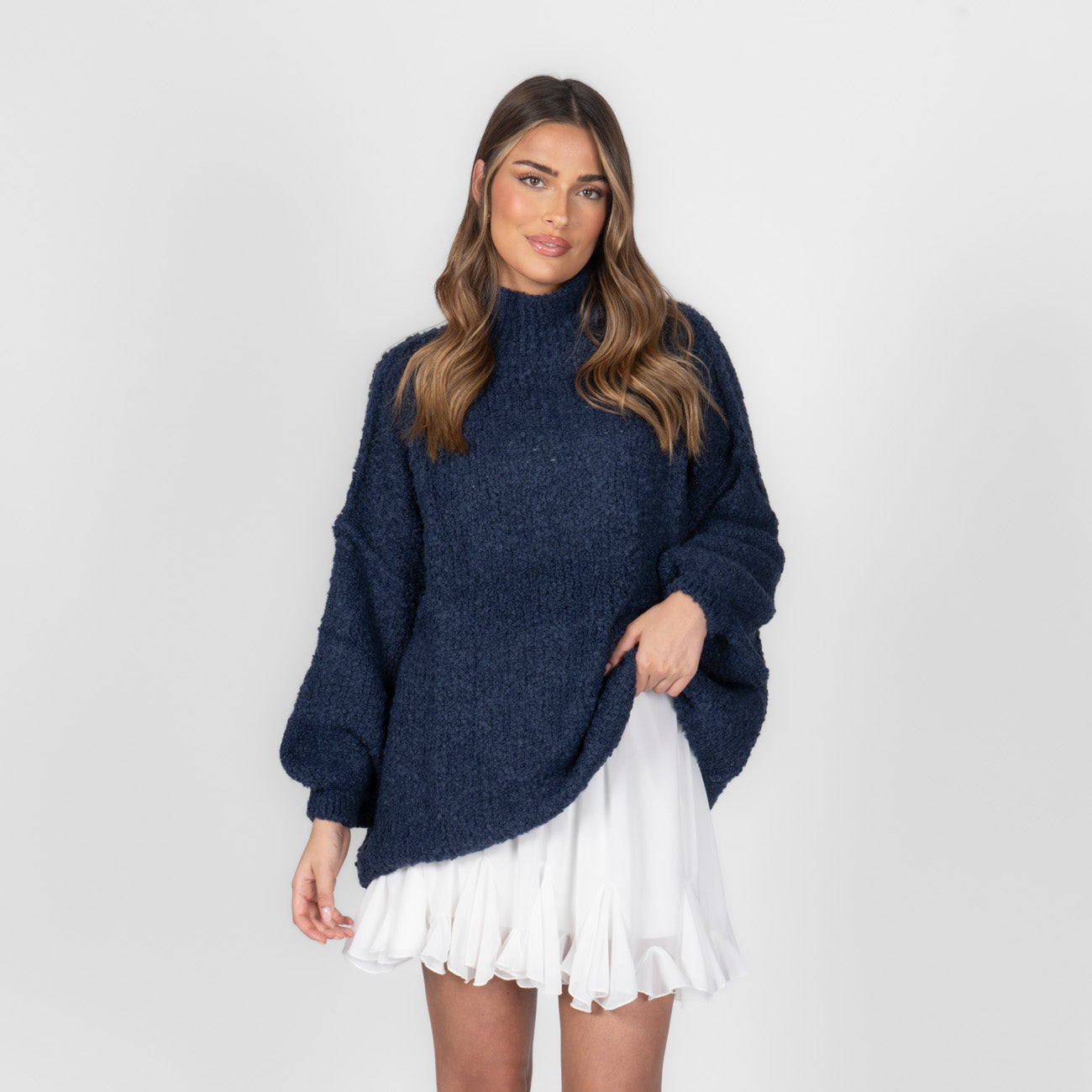 Bouclé Oversize Pulover "CasualCozy"