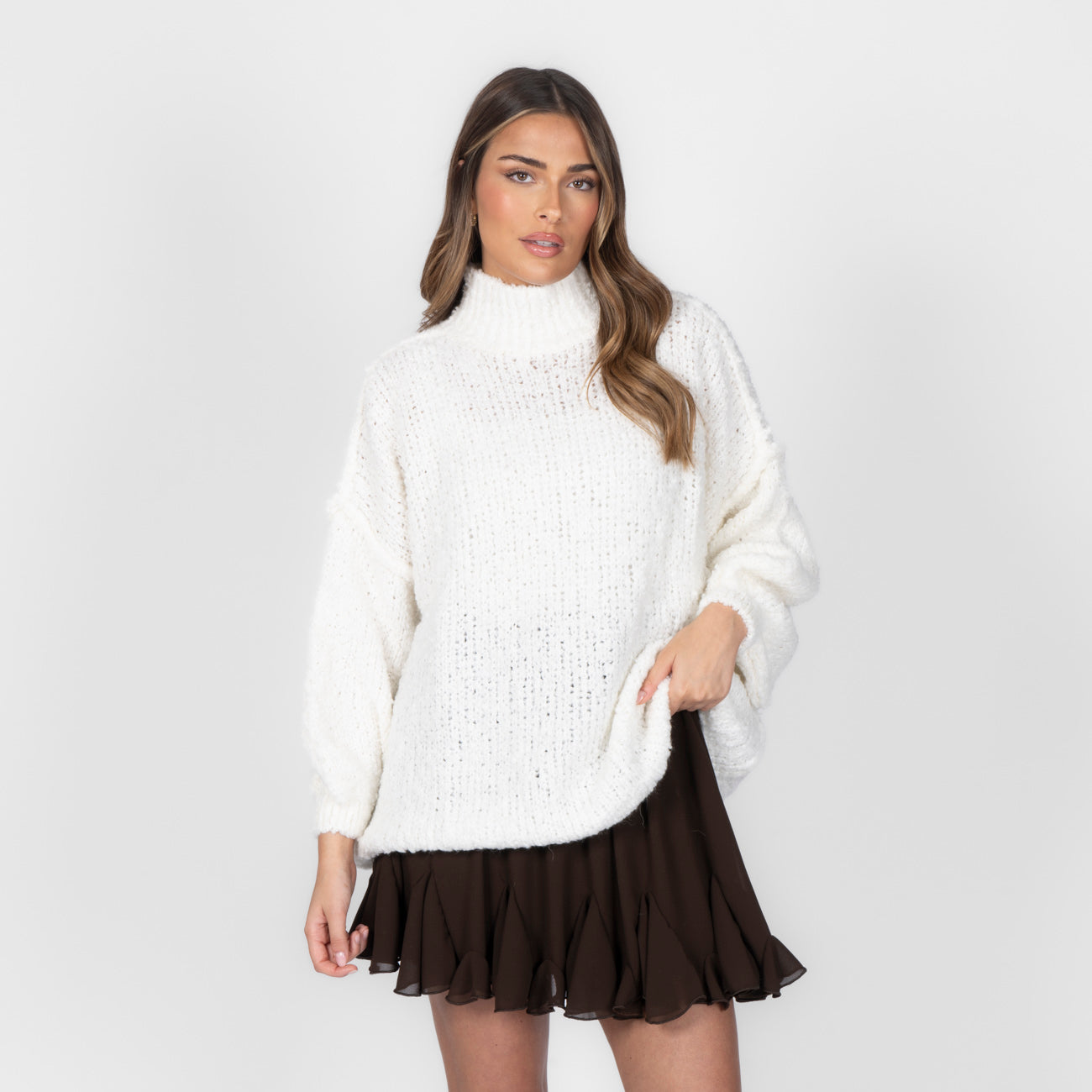 Bouclé Oversize Pulover "CasualCozy"