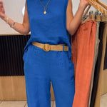 Lenila – Boho komplet sa bluzom i pantalonama