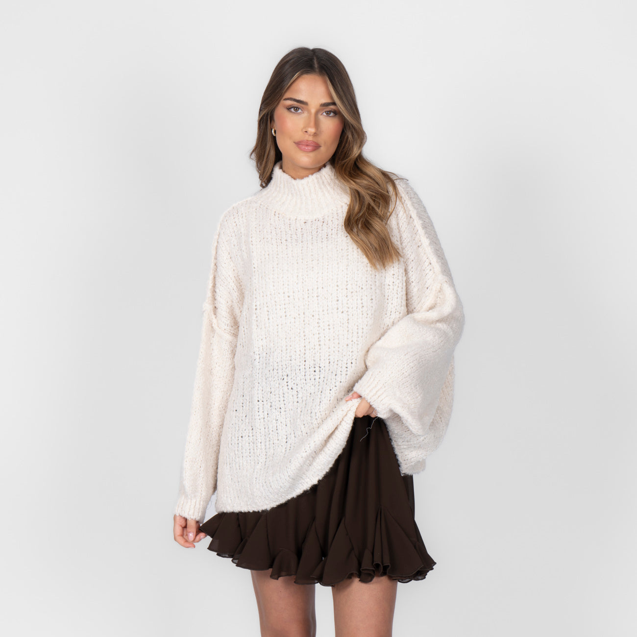 Bouclé Oversize Pulover "CasualCozy"