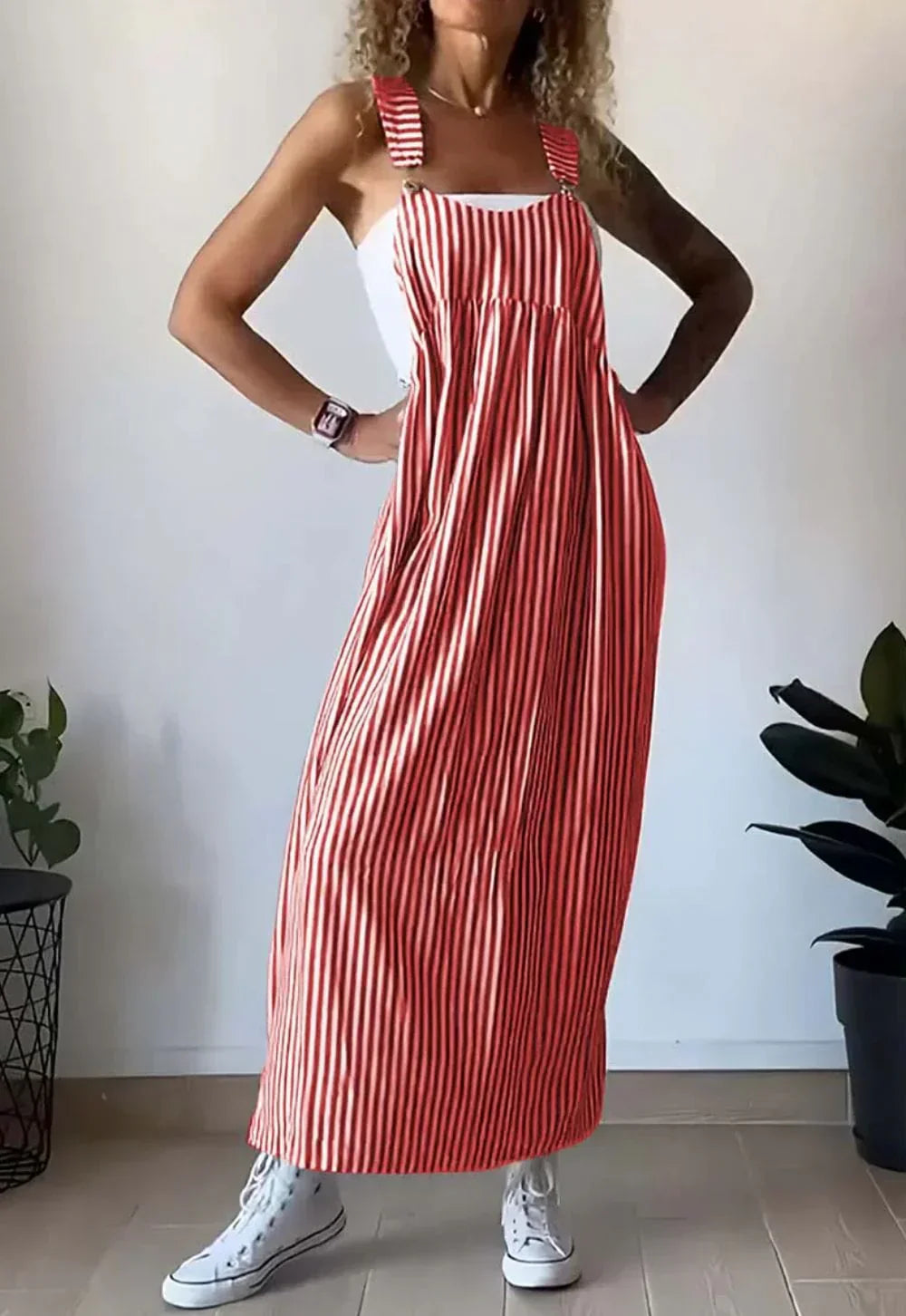 Camille – Elegantni prugasti kombinezon