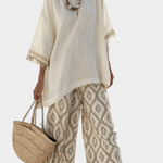 Eduarda – Boho komplet sa bluzom i pantalonama