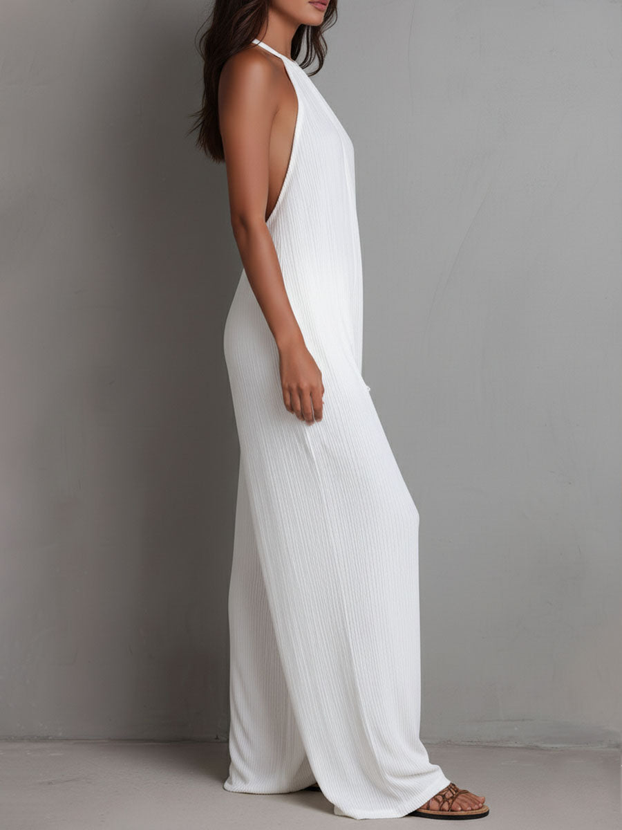 Elena – Elegantni kombinezon sa izrezom oko vrata