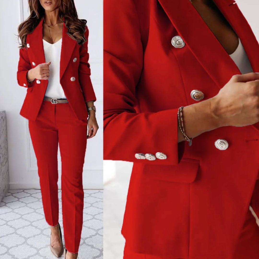 Maria – Elegantni komplet sa blejzerom i pantalonama