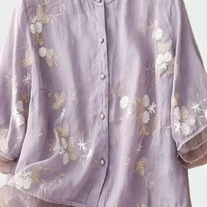 Bloom – Roze bluza sa cvjetnim vezom