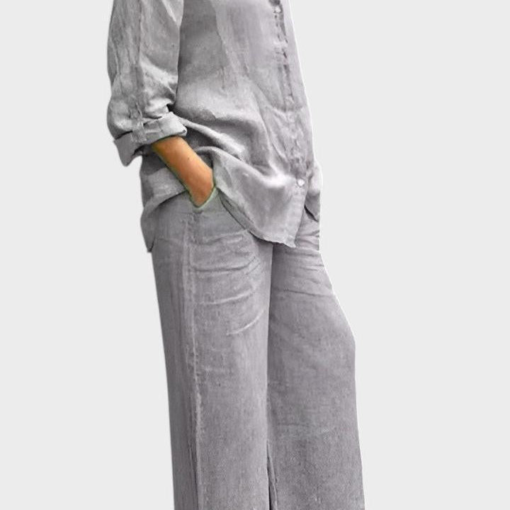 Komplet sa bluzom i pantalonama – Roze model