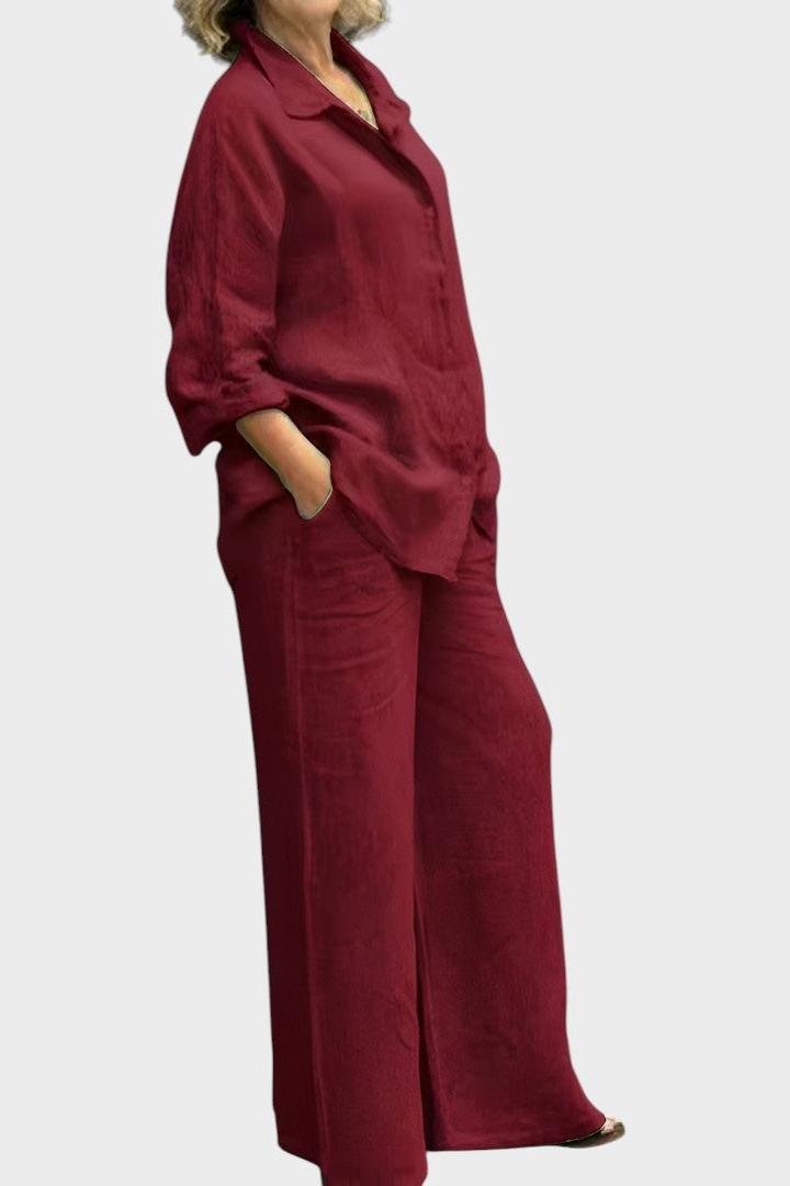 Komplet sa bluzom i pantalonama – Roze model