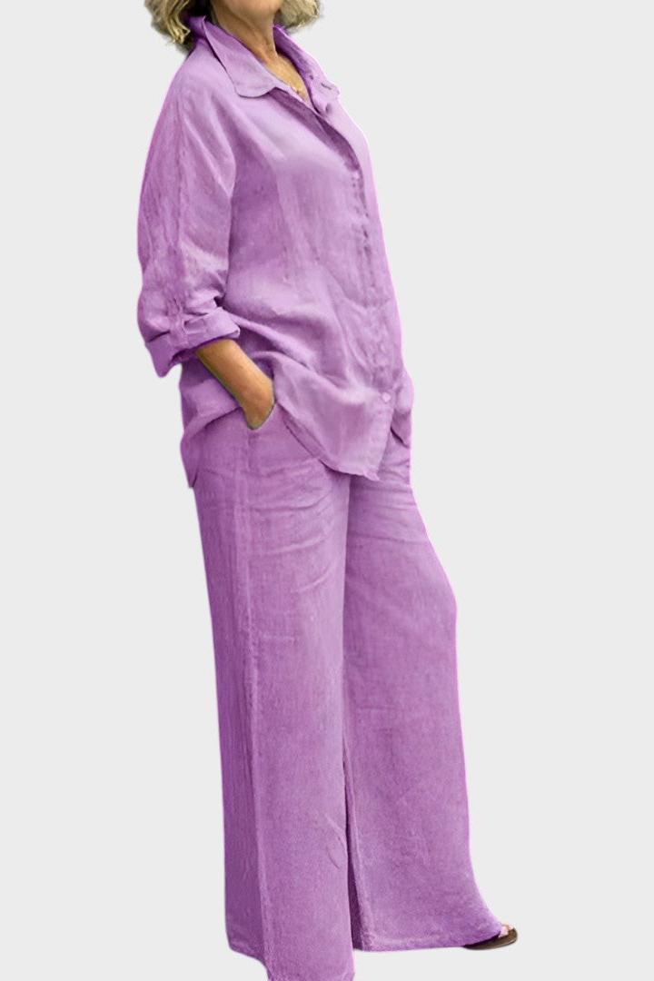 Komplet sa bluzom i pantalonama – Roze model