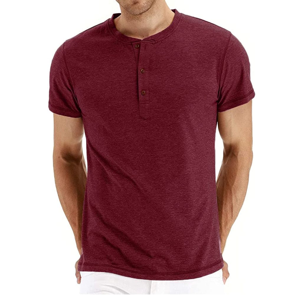 Henley Majica – Meka Pletenina, Kragna na Dugmad