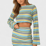 Islene – Letnji boho komplet sa heklanim topom i pantalonama