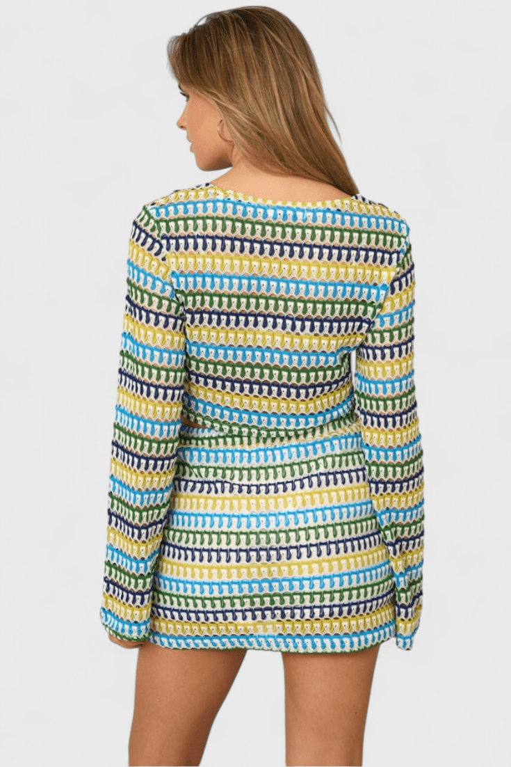 Islene – Letnji boho komplet sa heklanim topom i pantalonama