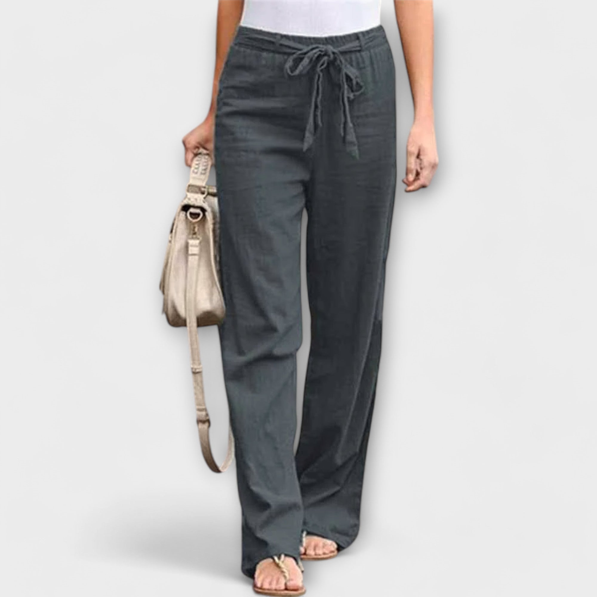 Lorena – Lagane lanene pantalone