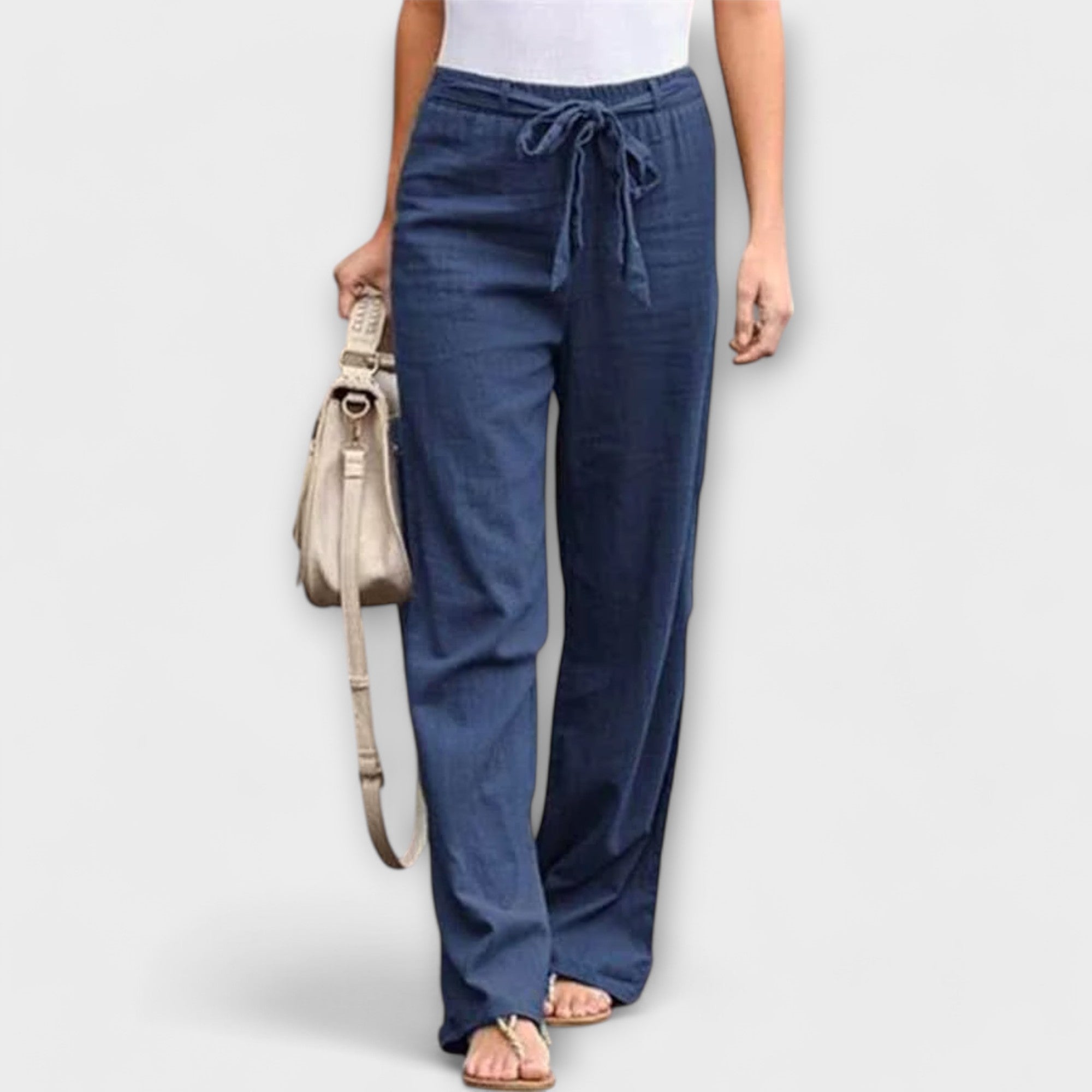 Lorena – Lagane lanene pantalone