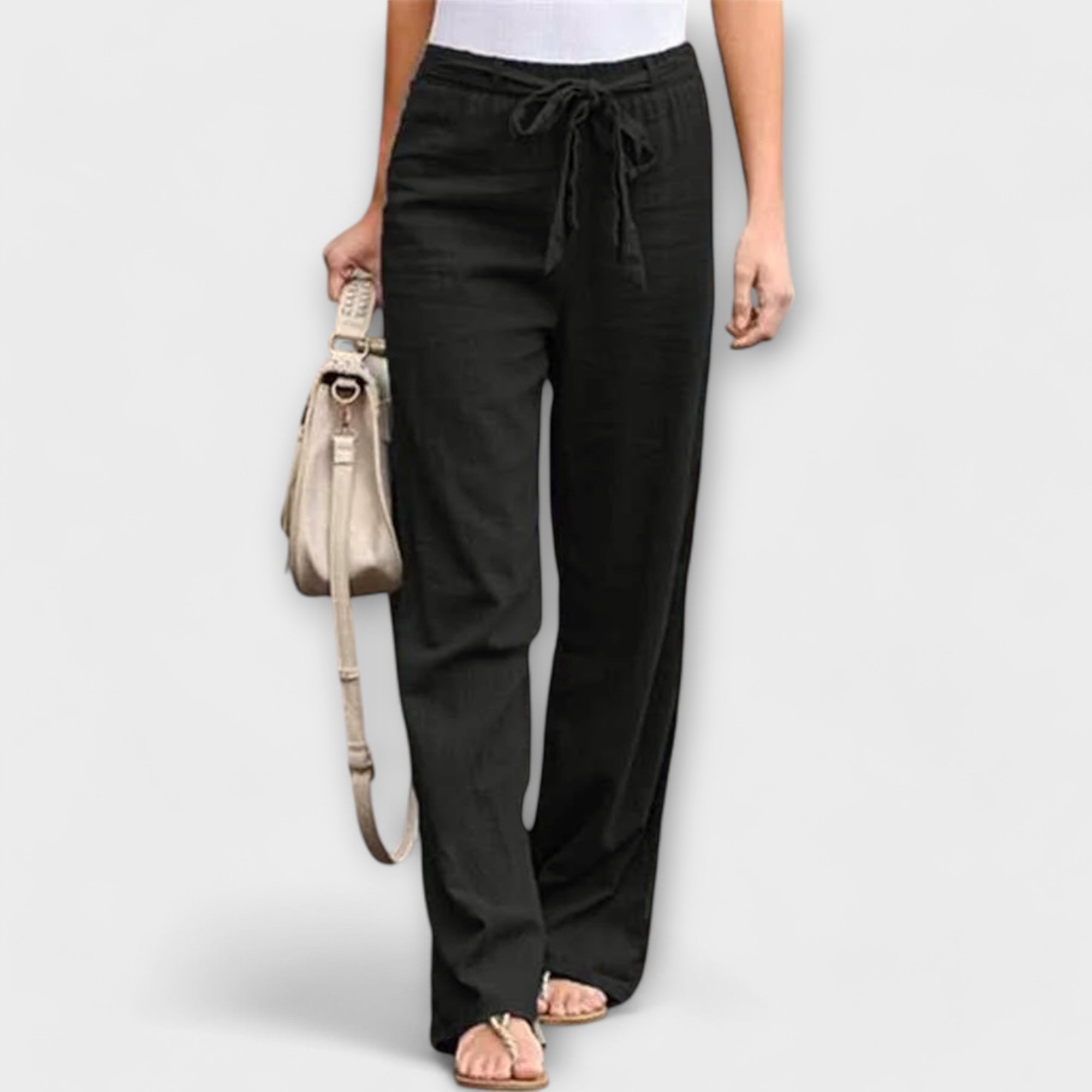 Lorena – Lagane lanene pantalone