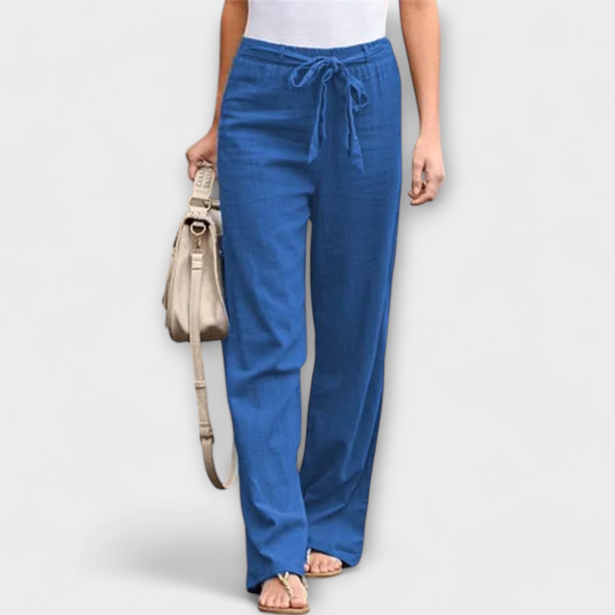 Lorena – Lagane lanene pantalone