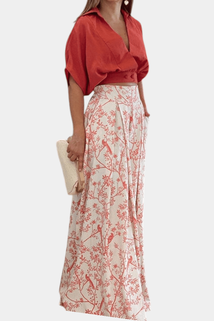 Olivia Boho – Boho komplet sa topom i pantalonama