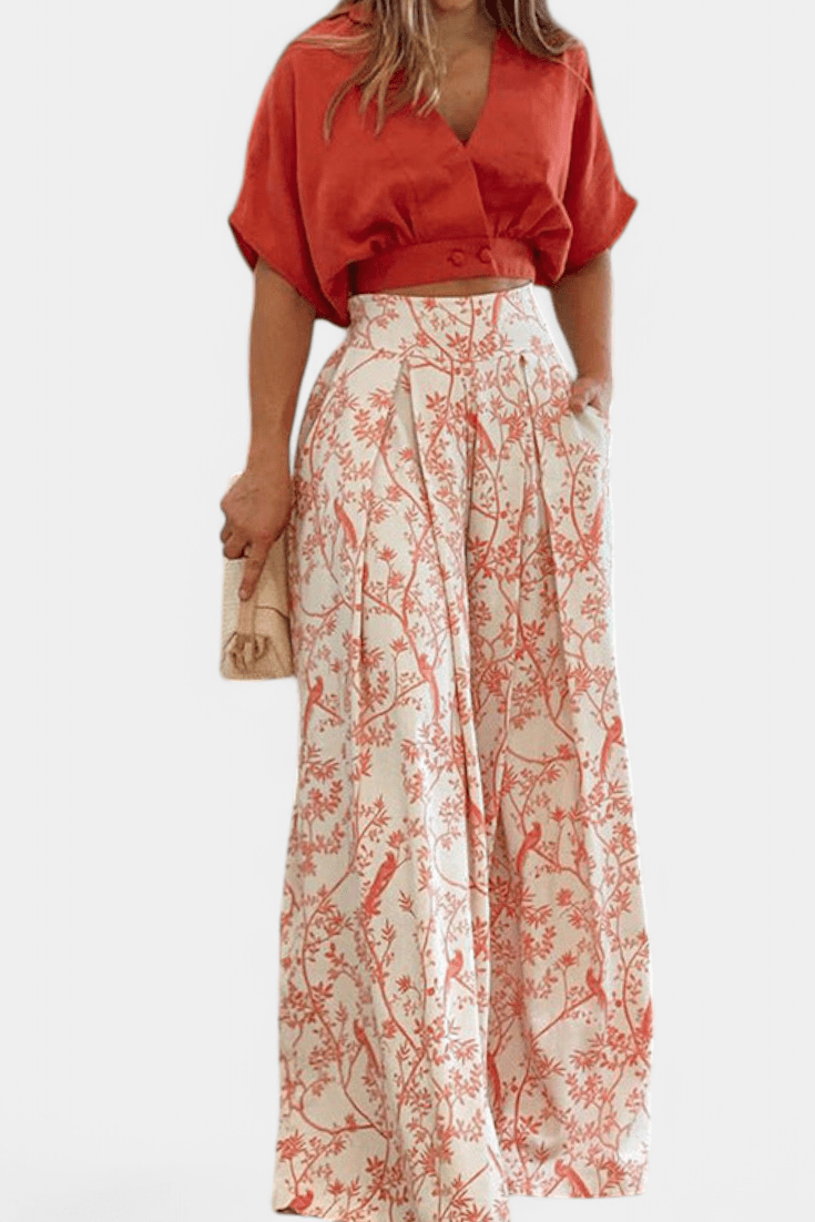 Olivia Boho – Boho komplet sa topom i pantalonama