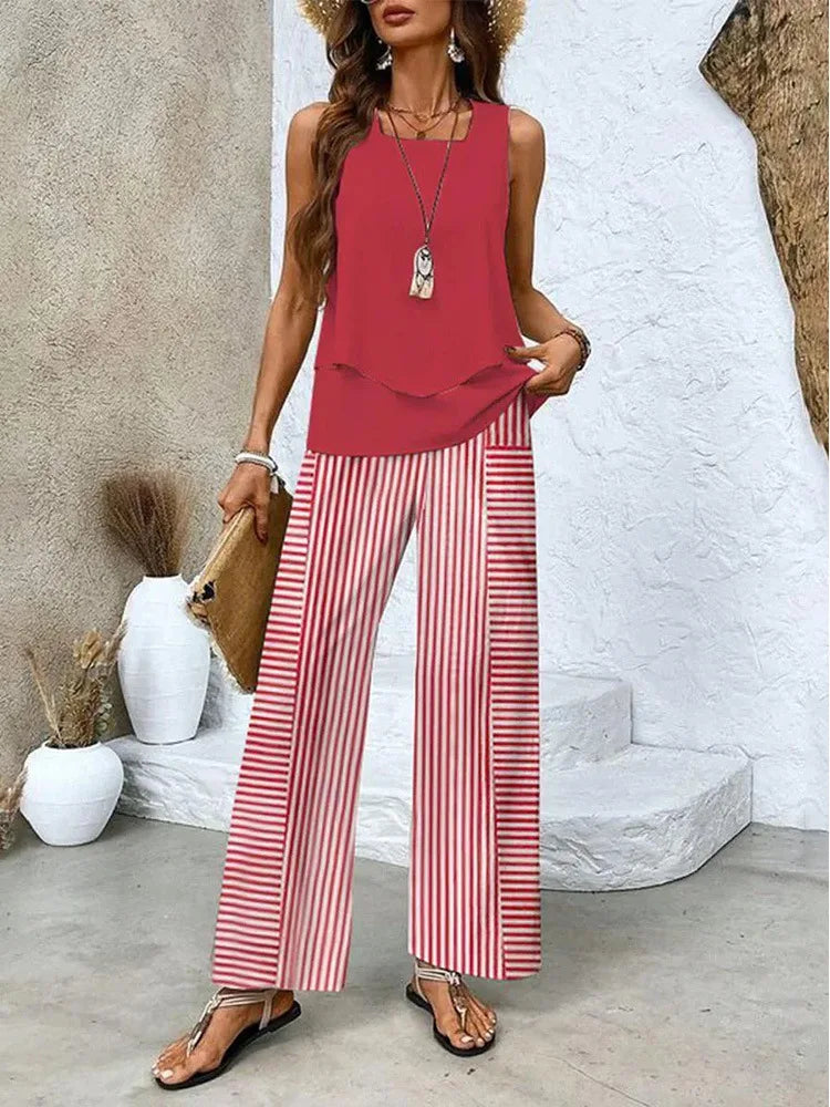 Elisa – Komplet sa bluzom i pantalonama