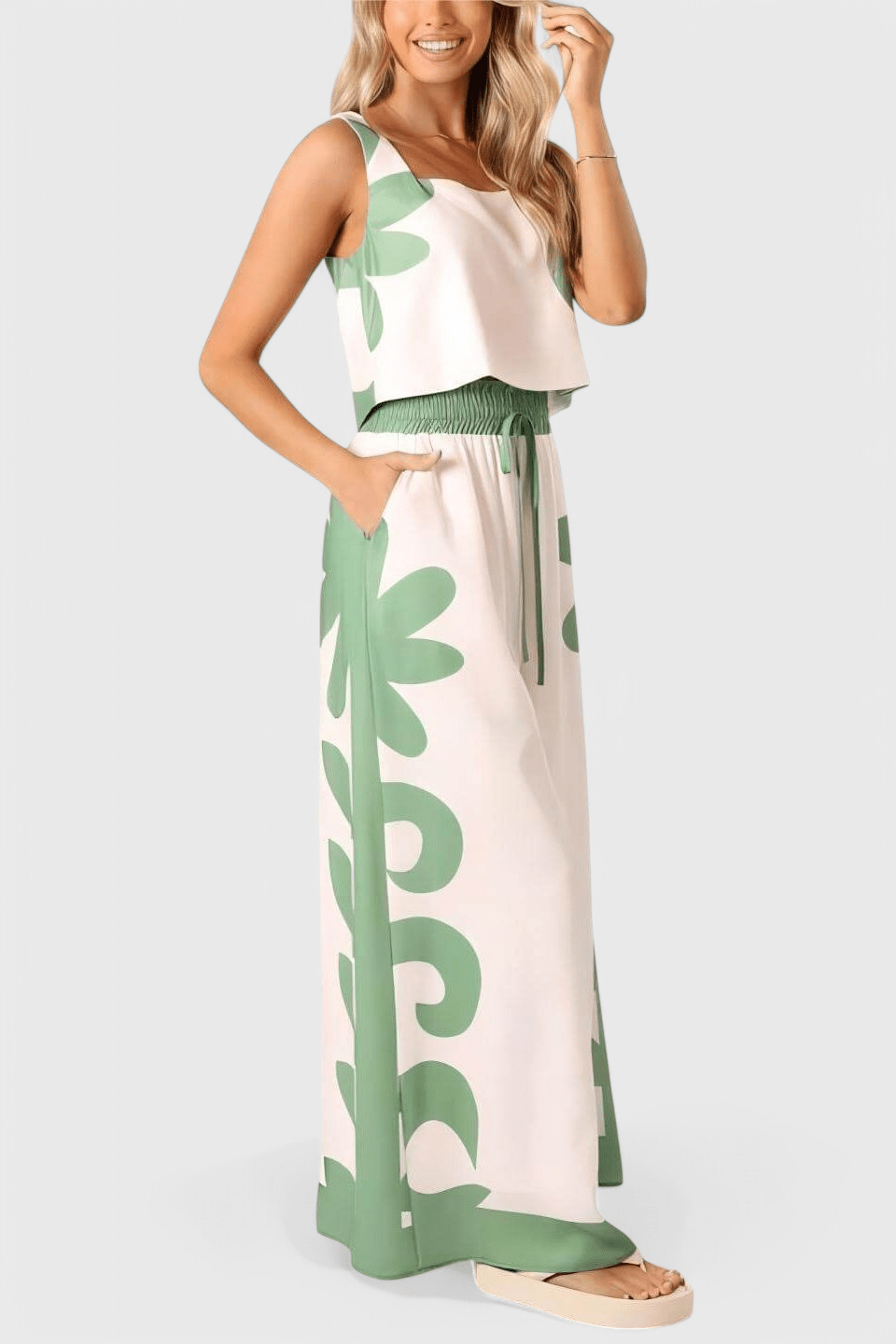 Serafina – Boho komplet sa topom i pantalonama