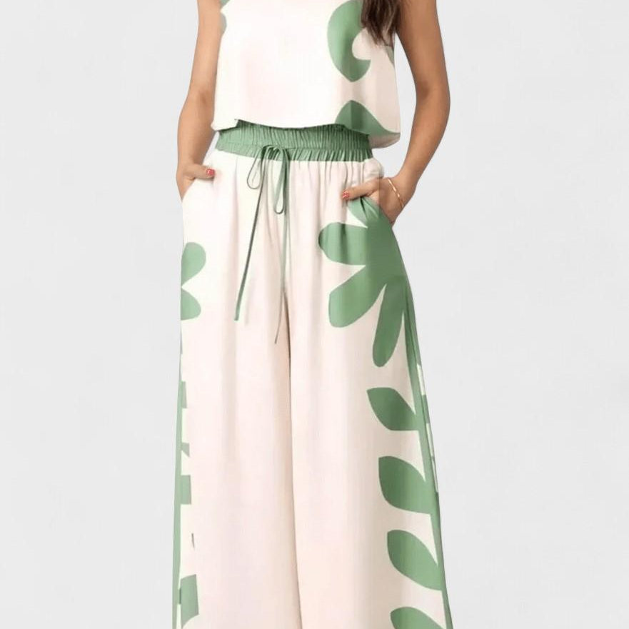 Serafina – Boho komplet sa topom i pantalonama