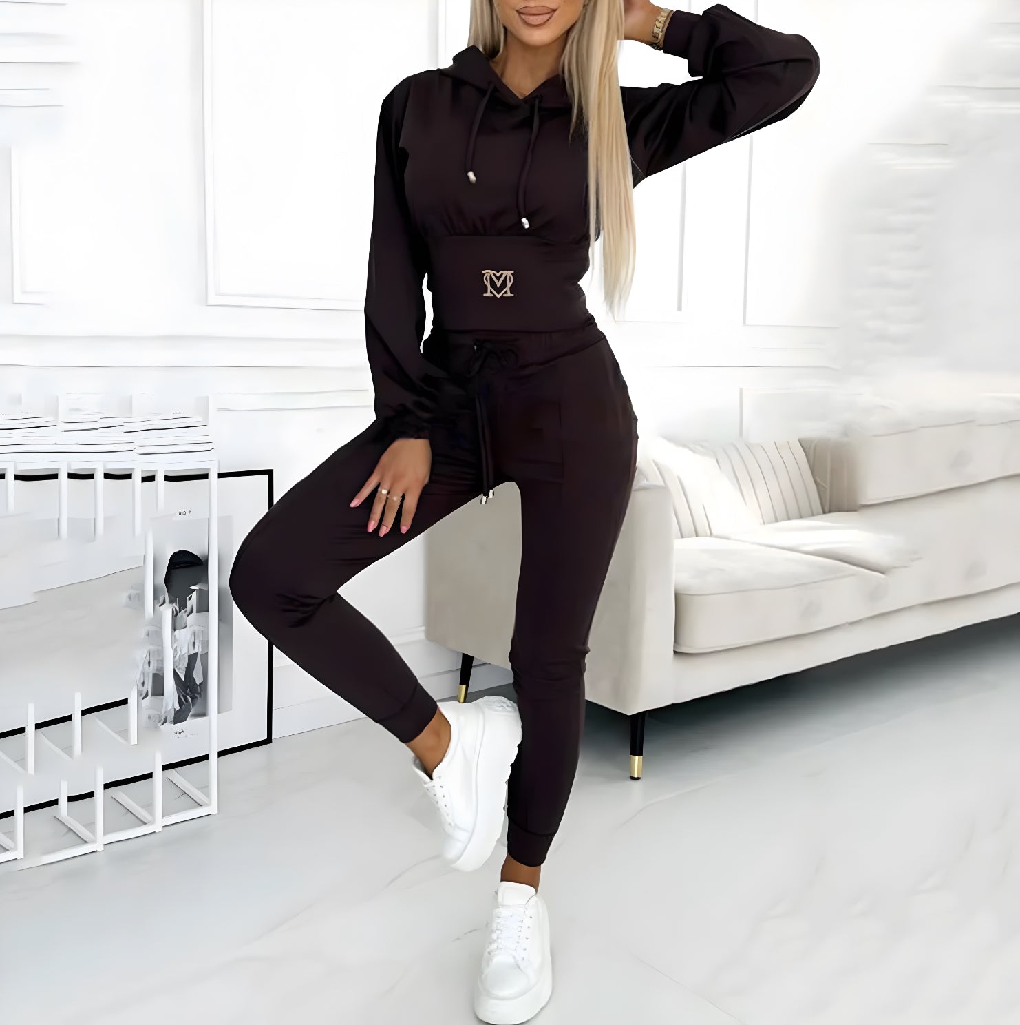 Kalina – Elegantni dvodelni komplet sa topom i pantalonama