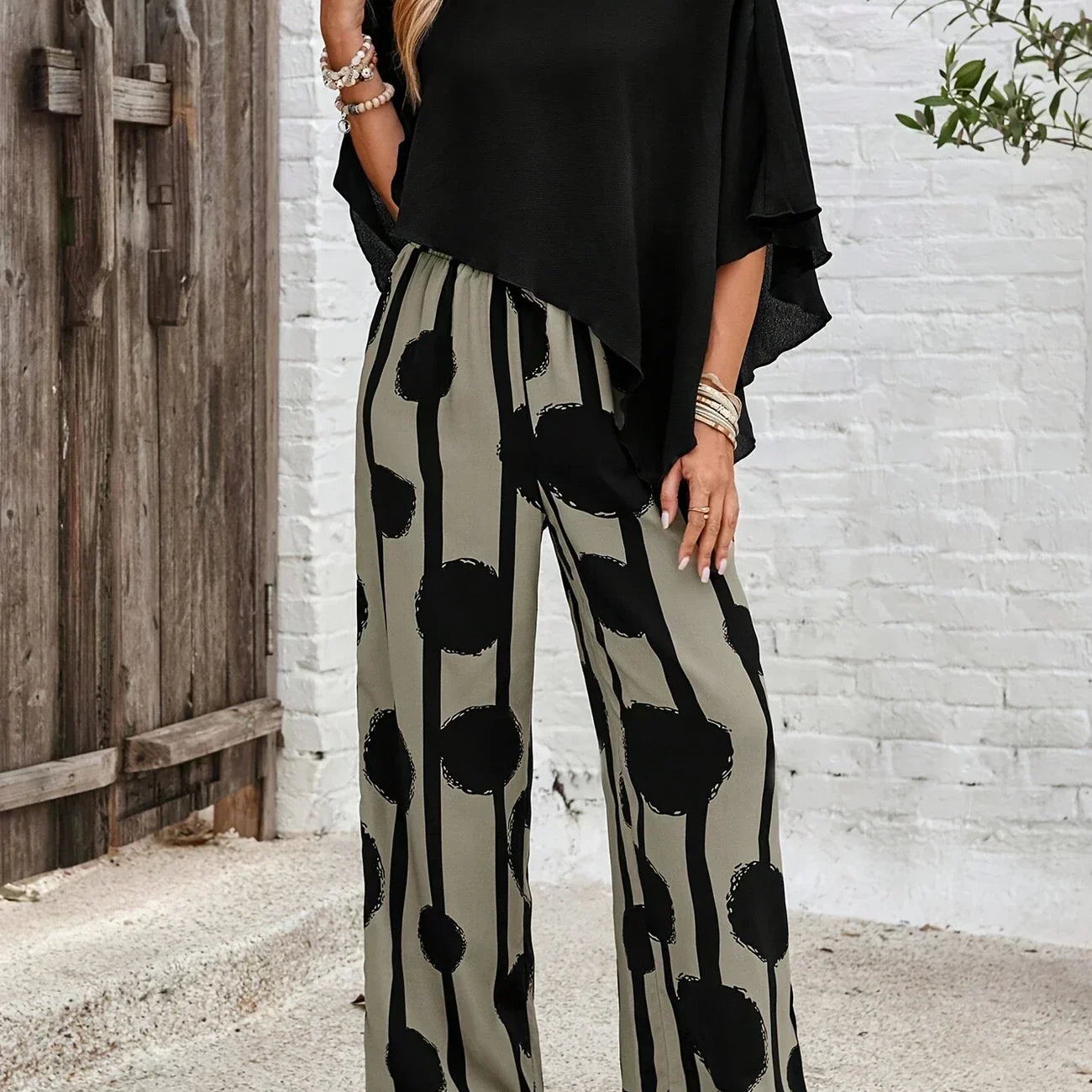 Sabria – Boho komplet sa topom i pantalonama